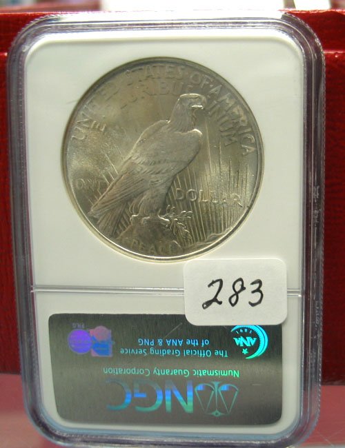 1924 Silver Peace Dollar NGC MS 65 - 2