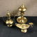 Lot Of Assorted Brass Items Candlesticks & Lamps - 5