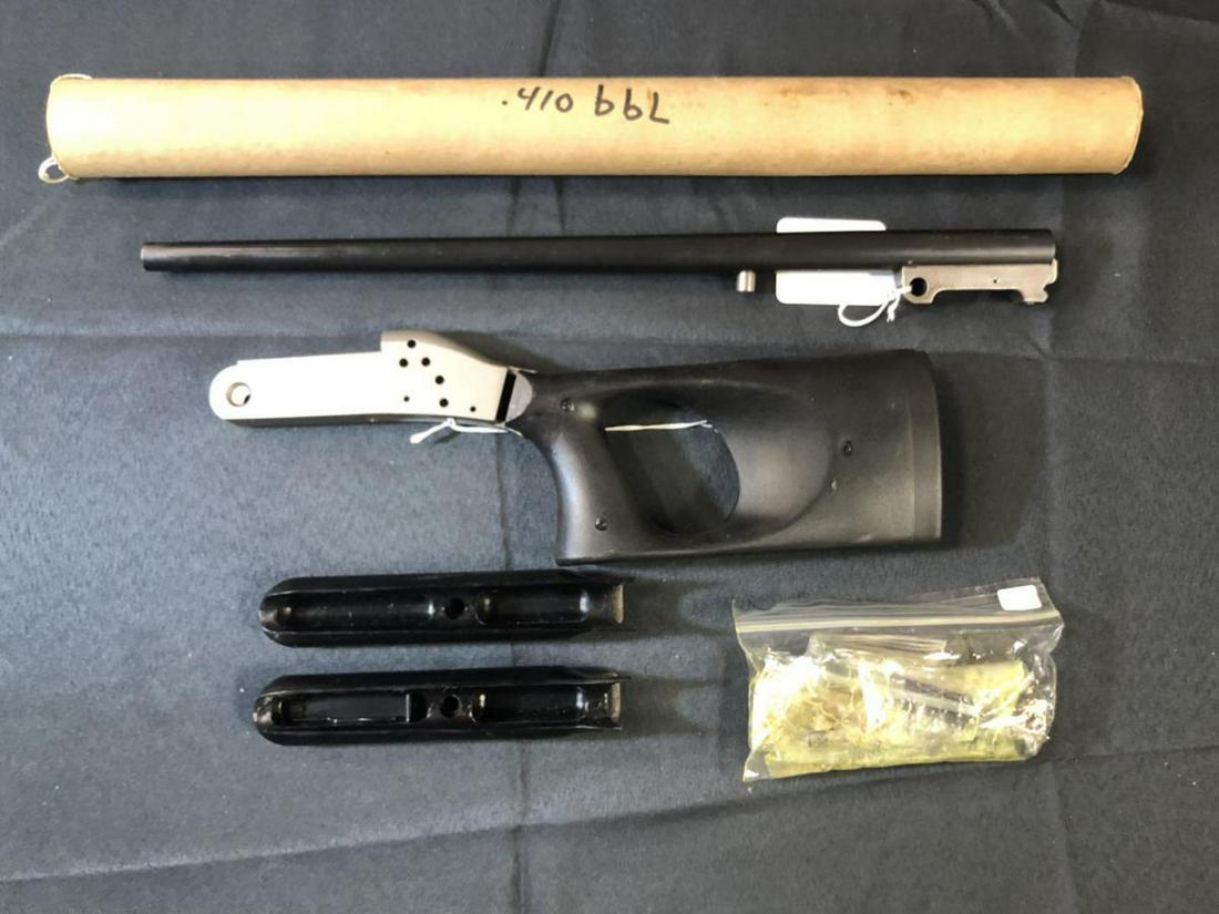 Snake Charmer Shotgun Receiver & Plastic Stocks: Snake Charmer Shotgun Receiver & Plastic Stocks. This listing will include one frame or receiver only, without any of the bolts or levers or trigger. It is serial #44078. It will come with two black p