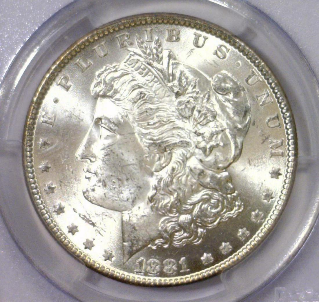 1881 Morgan Silver Dollar PCGS MS63 (1 of 3)