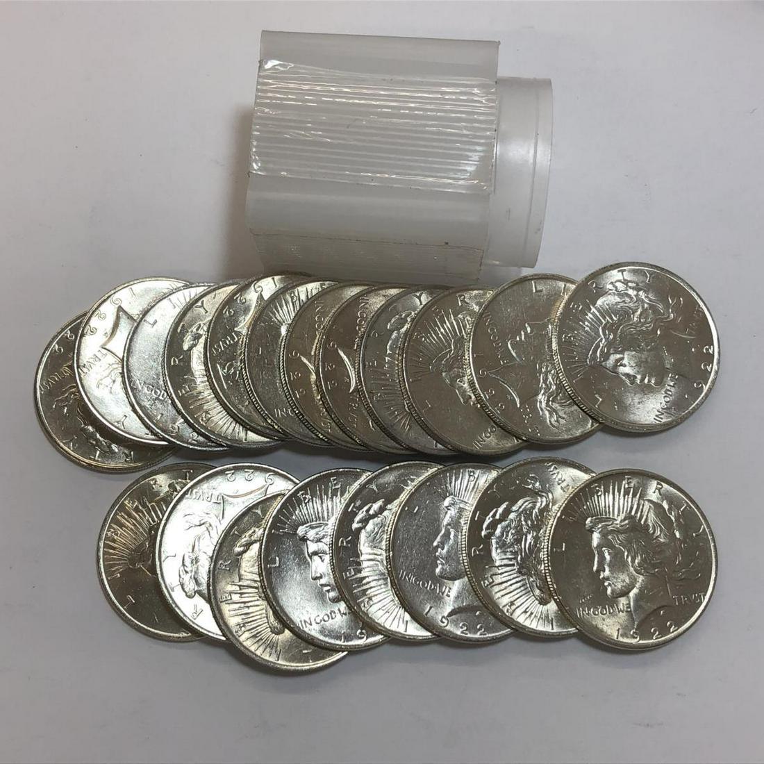 20pc lot Peace Dollars Almost Uncirculated (1 of 1)