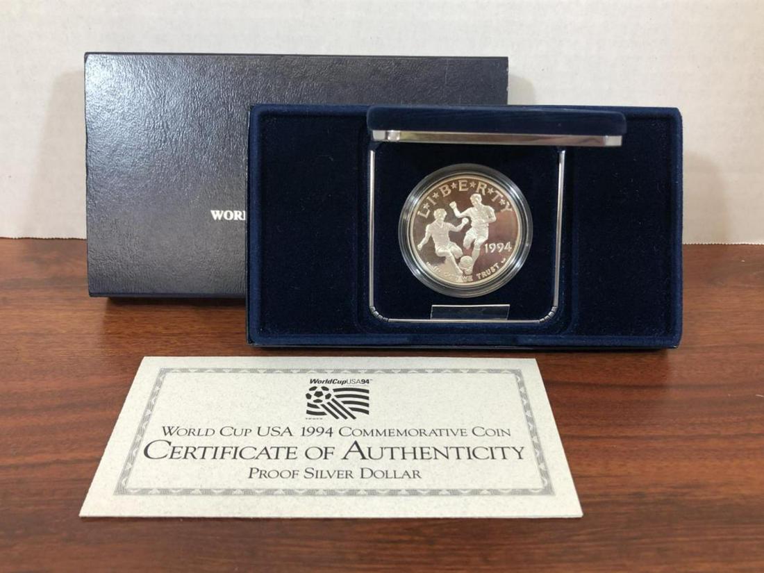 1994 World Cup Proof Silver Commemorative $1 (1 of 2)