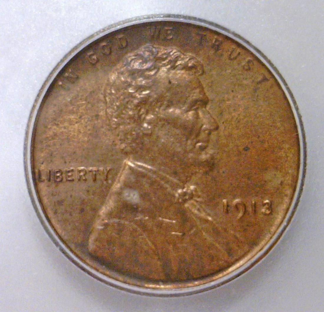 1913 Lincoln Cent ICG MS60 details (1 of 3)
