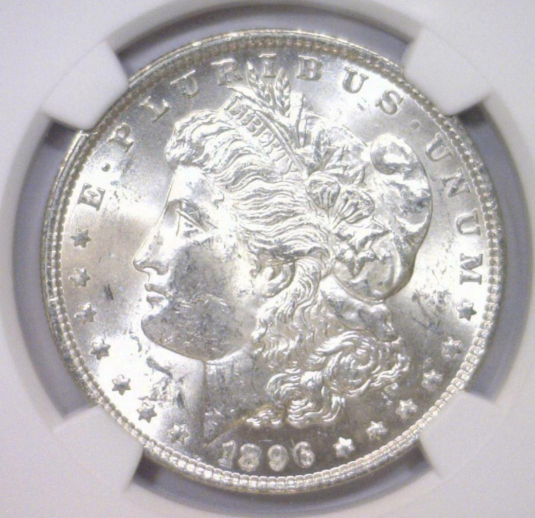 1896 Morgan Silver Dollar NGC MS61 (1 of 3)