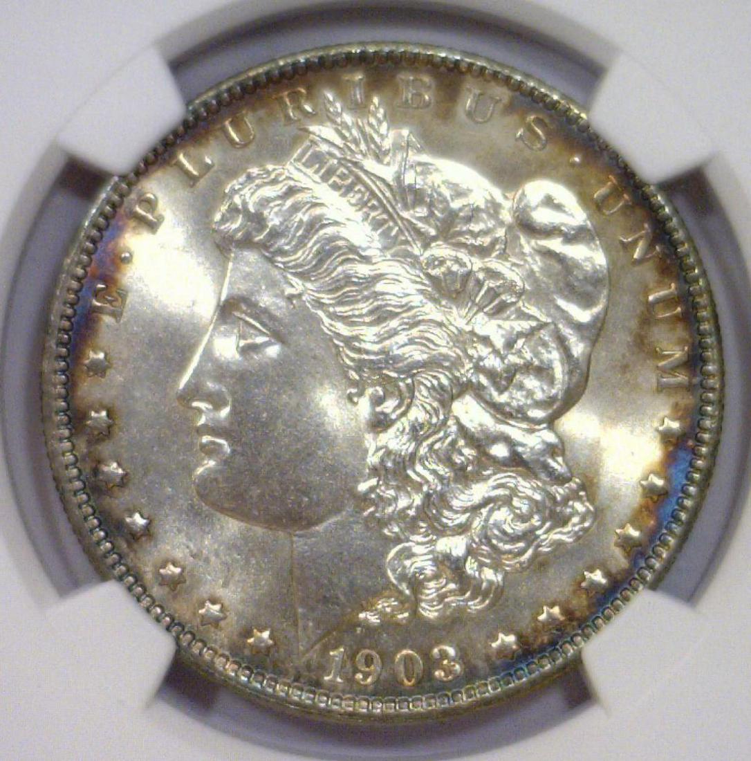 1903 Morgan Silver Dollar $1 NGC MS63 Toned (1 of 3)