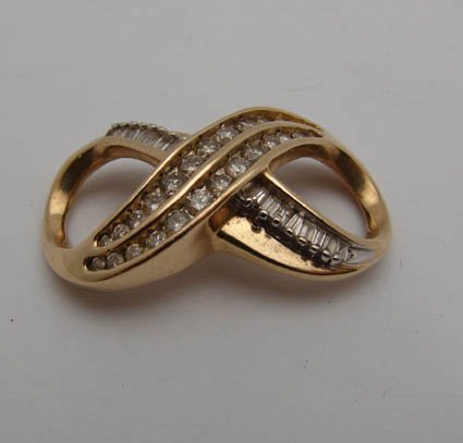 Diamond slide 1.50 ctw 14kt