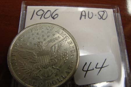 1906 Barber Half Dollar AU 50 - 2