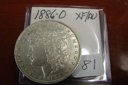1886-O Morgan Silver Dollar XF/AU