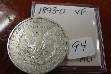 1893-O Morgan Silver Dollar VF - 2