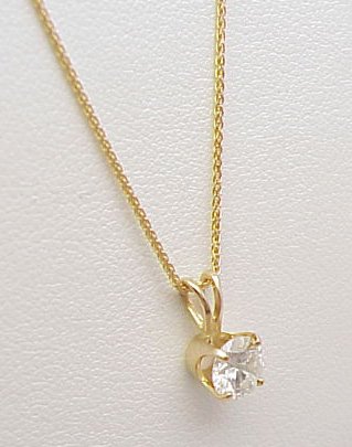 Solitaire Diamond Pendant