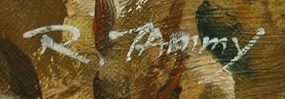 Painting of a girl with a rabbit - 2