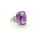 Tiffany & Co. Platinum Amethyst and Diamond ring