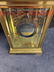 Waterbury Brass & Beveled Glass Regulator Clock - 5
