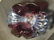 Shades of Blue & Red Large Art Deco Glass Vase - 2