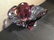 Shades of Blue & Red Large Art Deco Glass Vase - 4