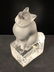 Lalique Sitting Up Cat, Kitten Pedestal Figurine