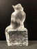 Lalique Sitting Up Cat, Kitten Pedestal Figurine - 3