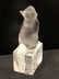 Lalique Sitting Up Cat, Kitten Pedestal Figurine - 4