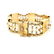 14kt yellow gold pearl bracelet - 5