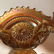 Carnival Glass Scalloped Bowl with Stand & Cups - 3