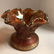 Carnival Glass Scalloped Bowl with Stand & Cups - 4