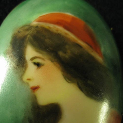 Hand Painted Portrait on Porcelain - 2