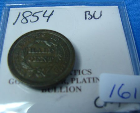 1854 Half Cent BU - 2
