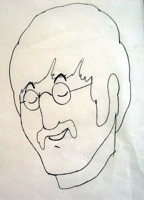 Pencil Drawing of John Lennon - 2