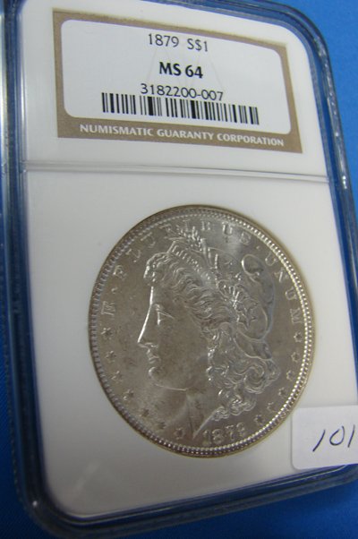 1879 Morgan Silver Dollar NGC MS64