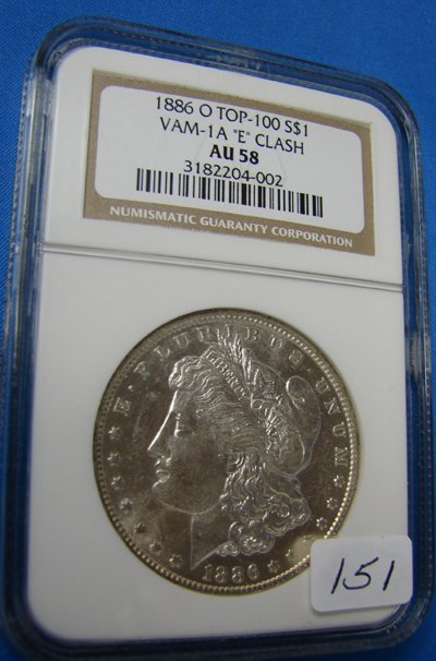 1886-O Morgan Silver Dollar Top 100 VAM-1A "E