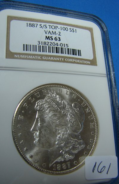 1887-S/S Morgan Silver Dollar Top 100 VAM-2 NGC M