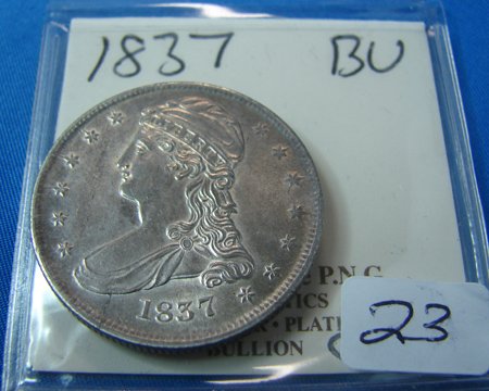 1837 Bust Half Dollar BU