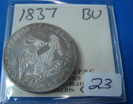 1837 Bust Half Dollar BU - 2