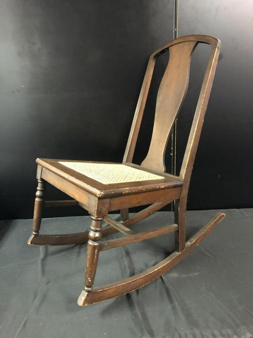 wooden nursing chair