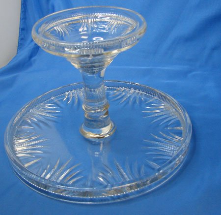 Vintage Cakeplate & 2 pcs crystal - 3