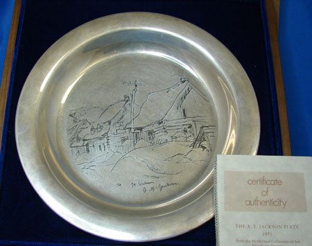 A.Y.Jackson Plate Sterling Silver