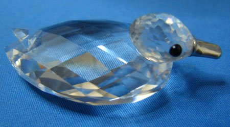 Swarovski Mini Duck with Silver Bill