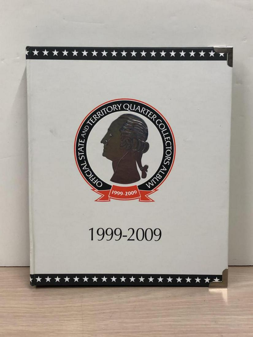 Complete 1999-2009 State & Territories Quarter Set: Complete 1999-2009 State & Territories Quarter Set housed in a deluxe album. Both the Philadelphia and Denver Mint issues are in this set, all in Uncirculated condition