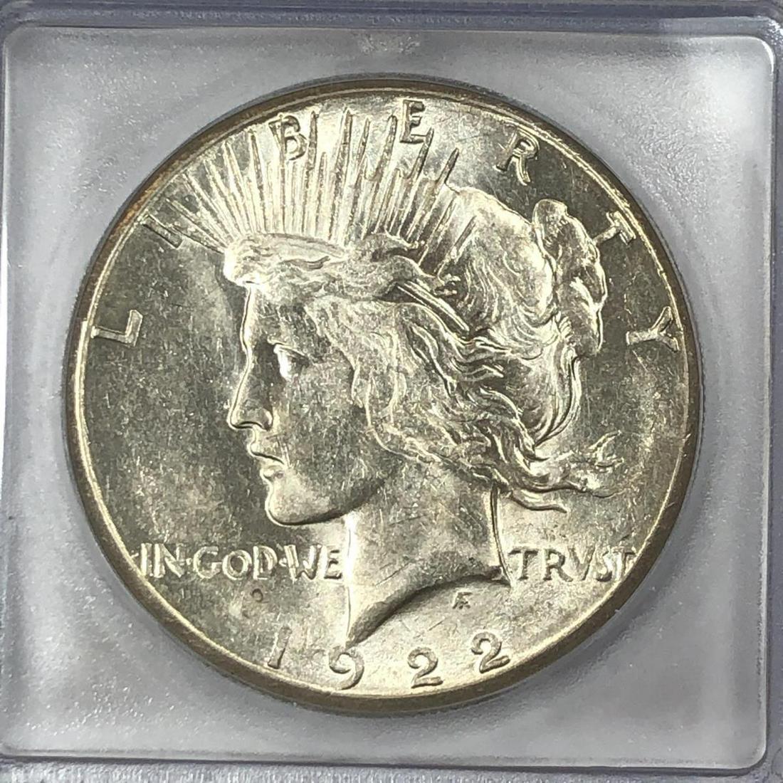 1922-S Peace Silver Dollar ICG MS63 (1 of 3)