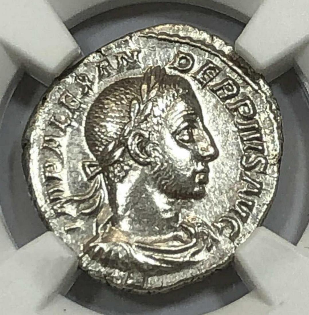 Roman Sev. Alexander AR Denarius NGC AU (1 of 3)