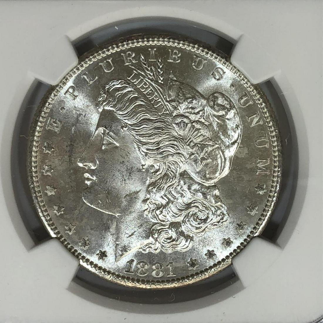 1881-S Morgan Silver Dollar $1 NGC MS63 (1 of 3)