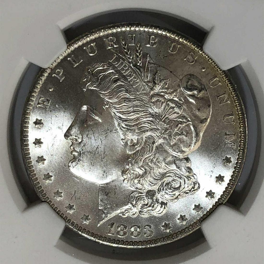 1883-O Morgan Silver Dollar $1 NGC MS65 (1 of 3)