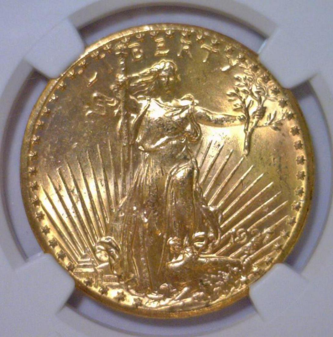 1927 $20 St. Gaudens Gold Double Eagle NGC MS64+ (1 of 3)