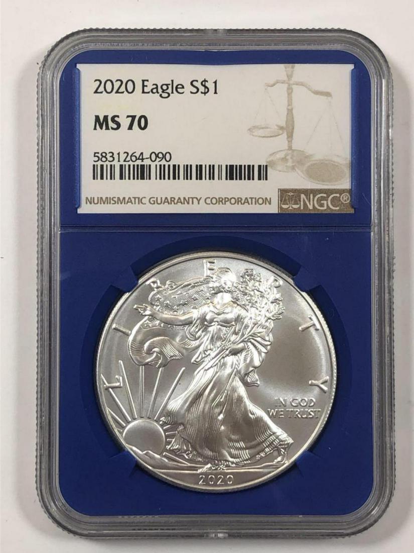 2020 Silver American Eagle NGC MS70 (1 of 3)