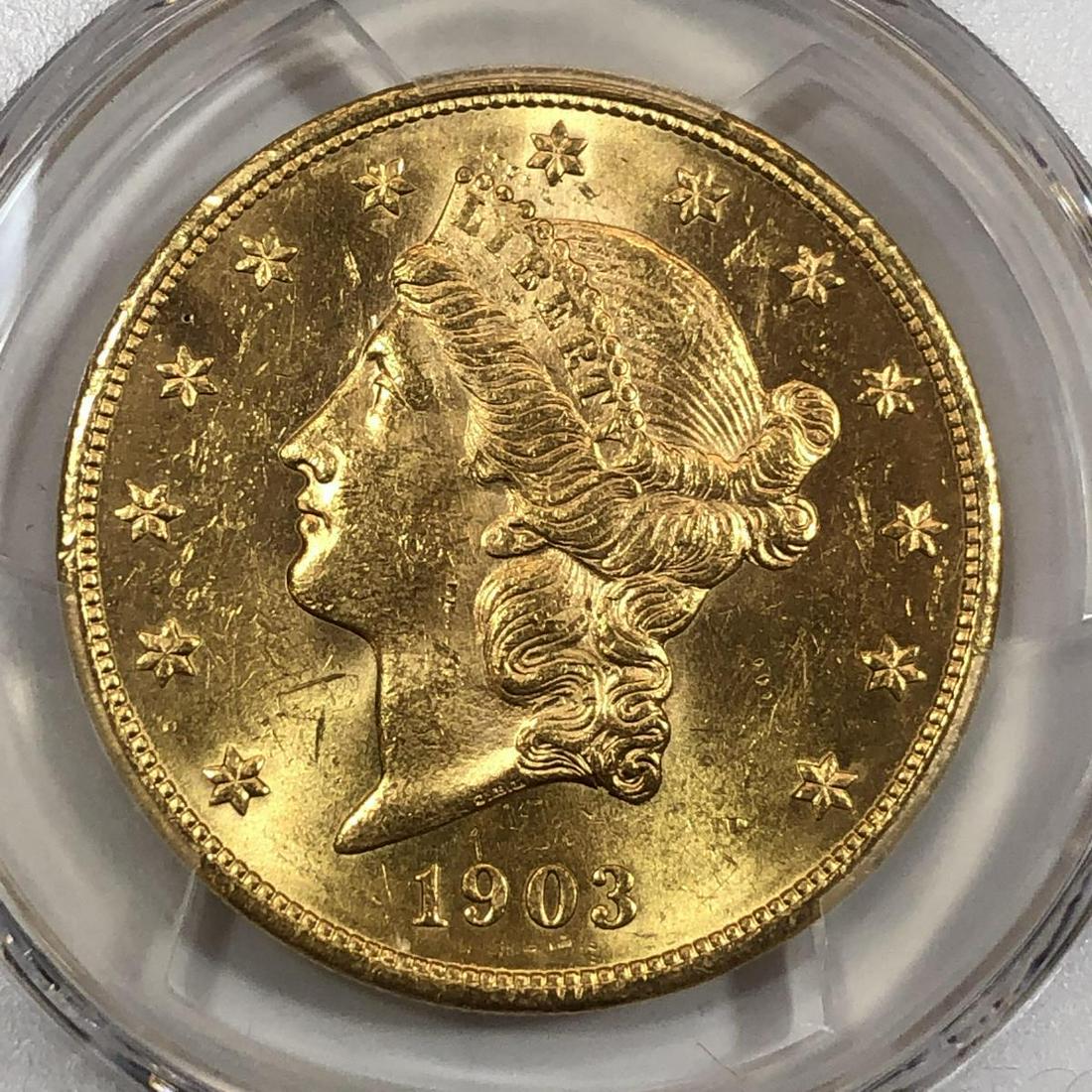 1903 $20 Liberty Gold Double Eagle PCGS MS62 (1 of 3)