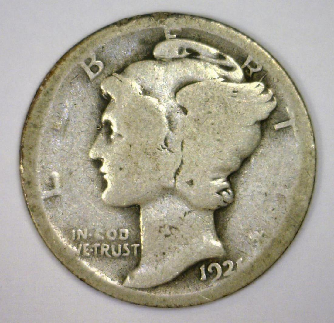 1921 Mercury Silver Dime Key Date AG (1 of 2)