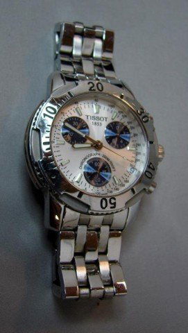 Man's Stainless Steel Tissot Chronograph Watch: Man's Stainless Steel Tissot Chronograph Watch