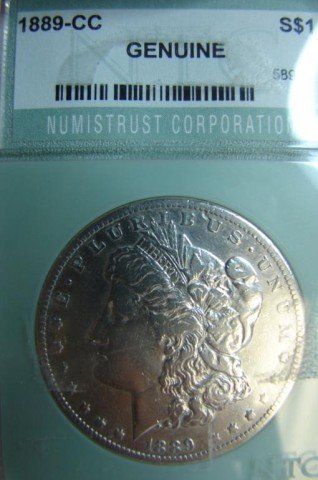 1889 Carson City Silver Dollar NTC Genuine Circ.: 1889 Carson City Silver Dollar NTC Genuine Circulated