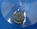 214: 4 Lenox Holiday Crystal Wine Glasses, gold rim - 3