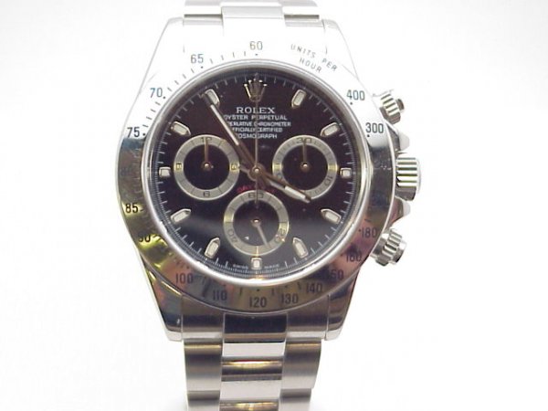 Man's stainless Rolex Daytona Cosmograph